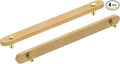 Wooden Drawer Pulls,4-Pack Beech Wood Drawer Handles 9in,Suitable for Kitchen, Living Room, Bedroom, Bathroom and Other Scenes,Gold