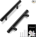 HBL' 35 Pack | 3 Inch Center to Center Matte Black Cabinet Pulls Kitchen Cabinet Handles,Made of Stainless Steel,Ideal for Cabinet,Drawer,Cupboard and Wardrobe.