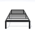 Metal Bed Frame Twin Size - 12 Inch Heavy-Duty Twin Platform Bed Frame No Box Spring Needed, Easy Assembly, Noise-Free, Sturdy Mattress Foundation, Underbed Storage Space
