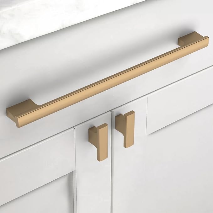 Asidrama 10 Pack 10 Inch(254mm) Dark Champagne Bronze Kitchen Cabinet Handles, Cabinet Pulls Kitchen Cabinet Hardware for Cupboard Drawer Pulls