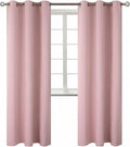 BGment Room Darkening Curtains 84 Inches Long - Grommet Thermal Insulated Drapes Window Treatment Curtains for Bedroom, 2 Panels, 42 x 84 Inch, Baby Pink