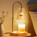 Candle Warming Lamp with Timer : Adjustable Light Level Adjustable Height Flameless Safety Candle Lamps - Jar Candles Home Decoration White