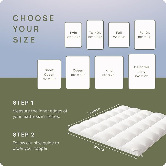Extra Thick Fitted Mattress Topper - California King Size | Soft & Cooling Pillow Top Mattress Pad & Protector | Bed Topper for Back Pain, Straps Stretch 6" to 22" Deep