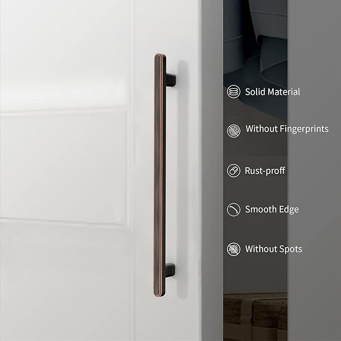 10 Pack 3 Inch(76mm) Kitchen Cabinet Handles Oil Rubbed Bronze Cabinet Pulls Kitchen Cabinet Hardware Drawer Pulls for Cupboard Wardrobe