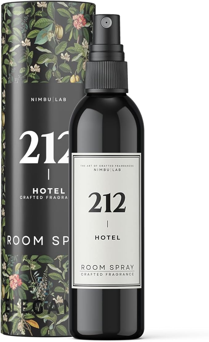 Room Spray for Home 212 Hotel - Air Freshener for Home - Linen Spray for Bedding, Pillow Spray - Floral and Marine (Sea Salt and Orchid) - Room Freshener. Long Lasting - 8oz/237ml by Nimbu Lab