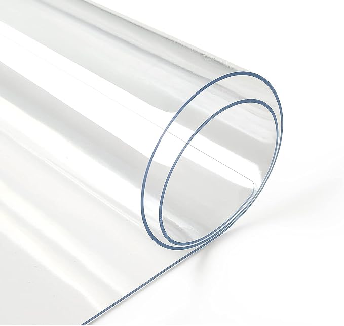 Deep Dream 1.5mm Clear Desk Cover Protector, 23.6×47 Inch Clear Desk Cover, Rectangular Vinyl Desk Pad, PVC Plastic Table Cover for Office, Dresser, Night Stand, Computer & Writing Desk Tabletop