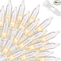 LAMPHOME Super-Bright Extendable Warm White Christmas Lights Decoration 150Lights 31.9ft UL Certified Mini Bulb String Lights Set for Outdoor Christmas Tree Garden Holiday Party Patio Wedding Decor