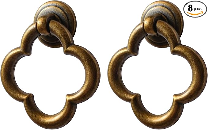Cupboard Knobs Cabinet Knobs Drawer knobs, Zinc Alloy Gold Knobs for Dresser, Cupboard Knobs for Kitchen, Bathroom (Style E-2)