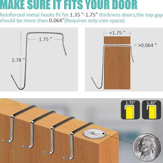 Over The Door Shoe Organizers 35 Mesh Pockets Hanging Shoe Organizer Shoe Rack For Door Closet Entryway Bedroom Bathroom Pantry - Shoe Holder Hanger For Sneakers, Women High Heeled Shoes Blue