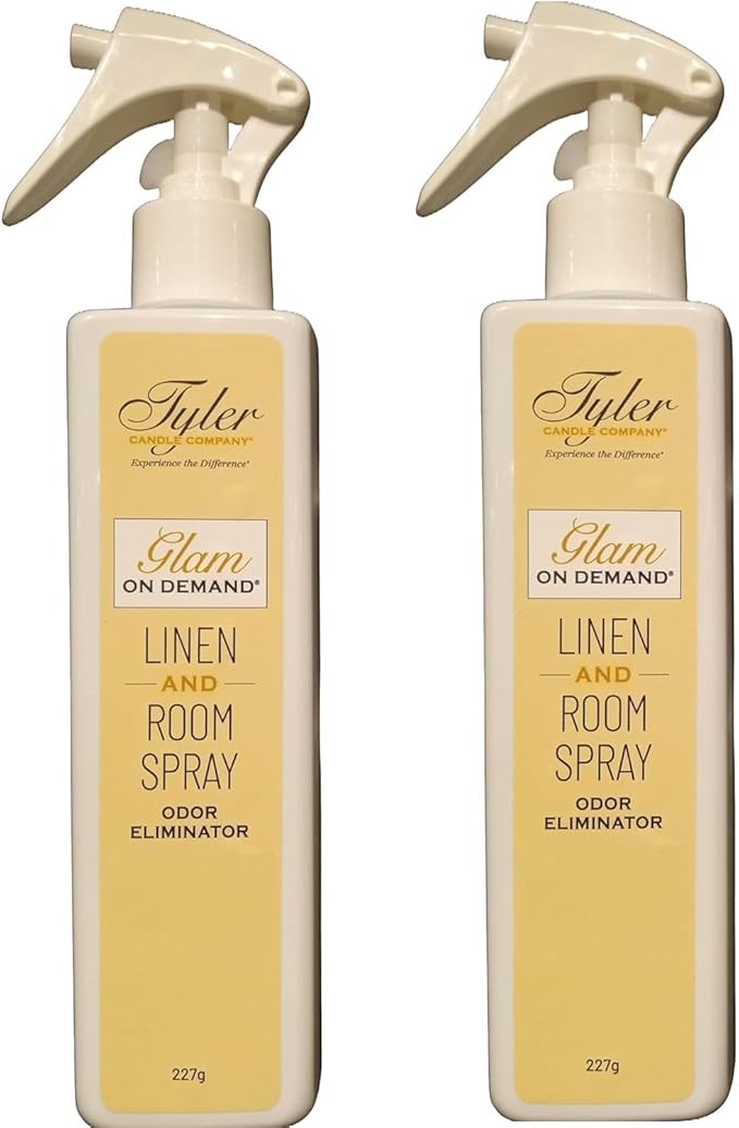 Tyler Candle Company - Spray On Demand - Diva fragrance - 227g / 8oz (Pack of 2), Clear