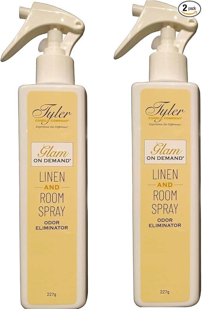 Tyler Candle Company - Spray On Demand - Diva fragrance - 227g / 8oz (Pack of 2), Clear