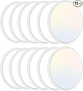 zemty 12Pack 12 Inch LED Flush Mount Ceiling Light, Super Slim 28W 3200lm LED Ceiling Light, 3 Color Temperature in One 3000k/4500k/6000K Round Light Fixture for Bedroom, Kitchen, Dining Room (White)