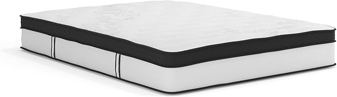 Flash Furniture Capri Comfortable Sleep 12" Hybrid Pocket Spring and Foam Mattress in a Box, Foam Pocket Spring Hybrid Mattress for Pressure Relief, Queen