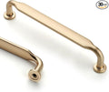 Asidrama 30 Pack 5 Inch(128mm) Brushed Brass Kitchen Cabinet Handles, Cabinet Pulls Kitchen Cabinet Hardware for Cupboard Drawer Pulls