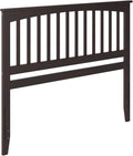 AFI, Mission King Solid Wood Headboard with Attachable Charger, Espresso