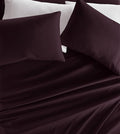 Linen Market Double-Brushed Microfiber Full Sheet Set 4 Piece – Oeko-TEX Certified Ultra Soft & Wrinkle-Free - 16" Deep Pocket Sheets - Easy Care Full Size - Purple