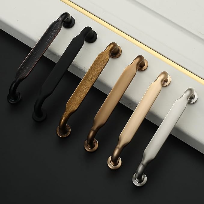 Asidrama 10 Pack 3.75 Inch(96mm) Matte Black Kitchen Cabinet Handles, Cabinet Pulls Kitchen Cabinet Hardware for Cupboard Drawer Pulls