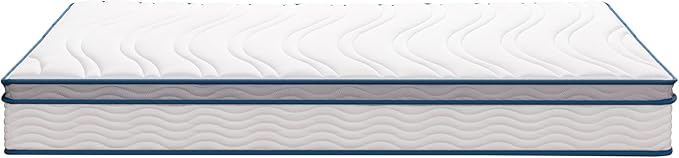 ZINUS 8 Inch Spring Sensation Hybrid Mattress [New Version], Medium Firm Feel, Fiberglass Free, Youth and Guest Bedroom, Mattress in A Box, Twin