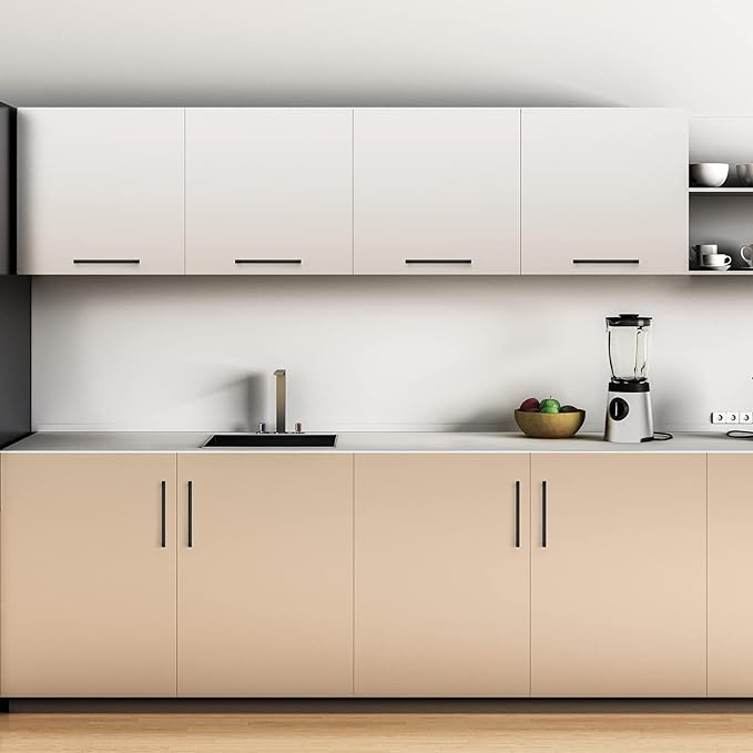 Ravinte 32 Pack 8 Inch Square Cabinet Handles Matte Black Pulls Drawer Kitchen Hardware for Cabinets Cupboard.