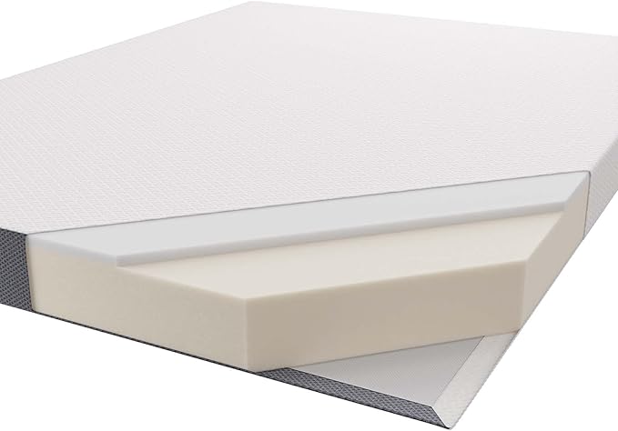 Modway Mila 6” Twin XL Mattress - Firm 6 Inch Twin XL Mattress - 10-Year Warranty White