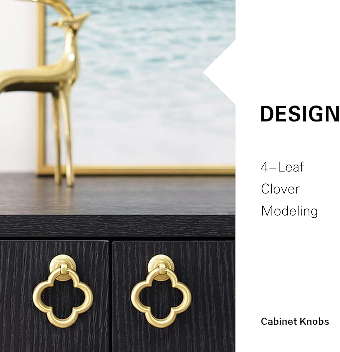 Cupboard Knobs Cabinet Knobs Drawer knobs, Zinc Alloy Gold Knobs for Dresser, Cupboard Knobs for Kitchen, Bathroom (Style C-12)