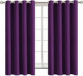 BGment Blackout Curtains - Grommet Thermal Insulated Room Darkening Bedroom and Living Room Curtain, Set of 2 Panels (52 x 63 Inch, Royal Purple)