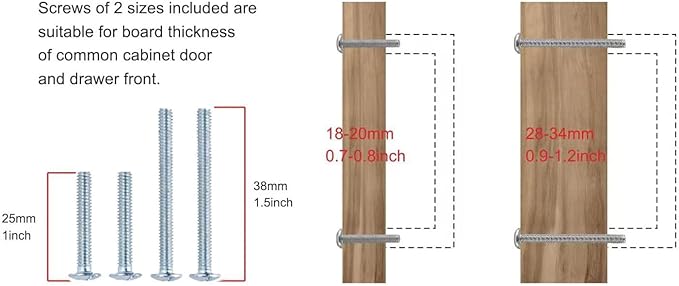 KHTumeware 2 Pack 6-1/4 Inch Cabinet Pulls & Drawer Pulls - Polished Chrome Cabinet Hardware
