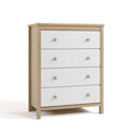 Storkcraft Alpine 4 Drawer Dresser (Driftwood and White) – GREENGUARD Gold Certified, Kids Storage Organizer, Modern 4 Drawer Chest for Bedroom, Must-Have Nursery Storage