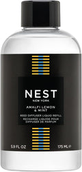 NEST New York Reed Diffuser Liquid Refill, Amalfi Lemon & Mint - 5.9 fl oz - Fragrance for Up to 90 Days - Flame Free