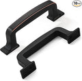 Khtumeware 10 Pack 3-Inch Cabinet Handles - Oil Rubbed Bronze Pulls & Drawer Handles for Cabinets & Cupboards