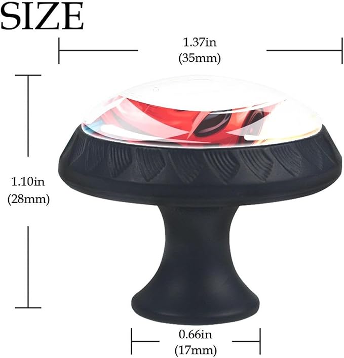 Race Cars with Colorful Racing Track Pattern Kitchen Cabinet Knobs, Decorative Dresser Knobs with Screws Pulls Handles Hardware Drawer Knobs for Home Furniture, 4 Pack