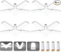 Led Garage Lights 4 Pack, Coomoors 80W LED Shop Light, 8000LM 6500K E26/E27 Garage Ceiling Light with 5 Adjustable Panels 80W-4 Pack