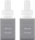 Pura & K. Hall Designs Home Scent Refill - Smart Home Air Diffuser - up to 120-Hours of Premium Fragrance per Refill - Household Essential - Clean & Safe Diffuser Fragrance - 2 Pack, Milk