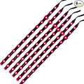 DC 12V Waterproof 1Ft 12 LED Strip Underbody Light with 6 inches Wires for Motor (Red,Pack of 6)
