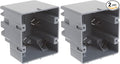 Southwire Device Box, Two Gang | Depth Adjustable | Heavy Duty 42lb | Gray | Pack of 2