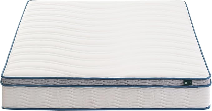 ZINUS 10 Inch Spring Sensation Hybrid Mattress [New Version], Queen, Fiberglass Free, Medium Firmness, Durable Support, Certified Safe Foams & Fabric, Mattress in A Box