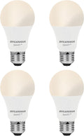 SYLVANIA Wifi LED Smart Light Bulb, 60W Equivalent Dimmable Soft White A19, Compatible with Alexa and Google Home Only - 4 Pack (75672)