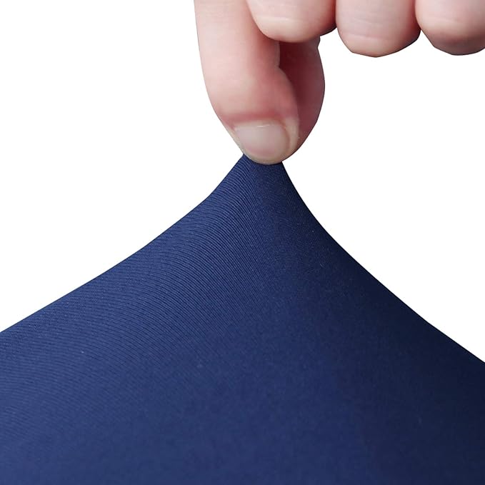 King Size Box Spring Cover with Smooth and Elastic Woven Material, Alternates for Bed Skirt, Wrinkle & Fading Resistant, Washable, Dustproof, Navy