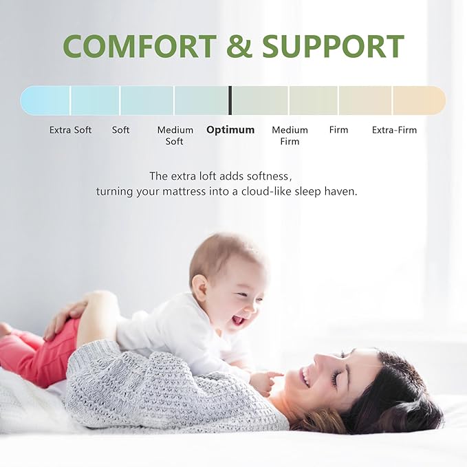 Premium Viscose Made from Bamboo California King Size Mattress Topper for Back Pain, Quilted Fitted Extra Thick Mattress Pad,Pillow Top Mattress Cover with Deep Pocket Up to 21 Inches（72 * 84inch）