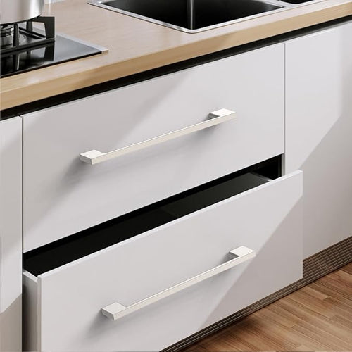 10 Pack Brushed Satin Nickel Cabinet Pulls - 7.5 Inch Cabinet Handles - Dresser & Kitchen Pulls