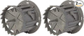 Southwire MSBST250 Smart, Shark Tooth Integrated Fixture and Ceiling Electrical Box w/Hole Saw, Supports 6 lb, Gray (Pack of 2)