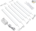 ASOKO Dimmable Led Under Cabinet Lighting for Kitchen - 6 Pcs 12 inches Linkable Led Counter Light Bars, Cold White 5000K,DC24V,18W