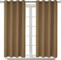 BGment Blackout Curtains for Living Room - Grommet Thermal Insulated Room Darkening Curtains for Bedroom, 2 Panels of 52 x 54 Inch, Taupe