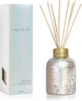 Capri Blue Reed Diffuser - Comes with Blue Jean Scented Diffuser Oil, Diffuser Sticks, and Mercury Iridescent Glass Bottle - Aromatherapy Diffuser (5.7 fl oz)