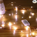Mikasol Fairy Lights Battery Operated, 16 Packs Mini 3*AAA Battery Powered Copper Wire Led Starry String Lights Firefly Lights for Bedroom, Christmas, Parties, Decoration (5m/16ft Cool White)