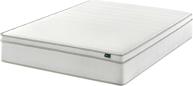ZINUS 12 Inch Foam and Spring Hybrid Mattress [New Version], Full, Fiberglass Free, Medium Firmness, Durable Support, Certified Safe Foams & Fabric, Mattress in A Box