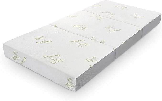 Inofia Full Folding Mattress, 6 Inch Trifold Memory Foam Mattress with Ultra Soft Removable Cover, Foldable & Portable Full Size Bed (73" x 52" x 6")