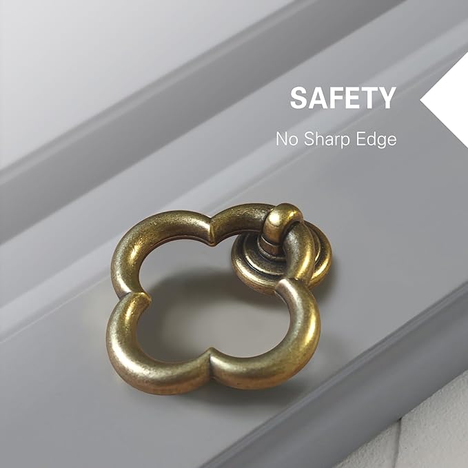 Cupboard Knobs Cabinet Knobs Drawer knobs, Zinc Alloy Gold Knobs for Dresser, Cupboard Knobs for Kitchen, Bathroom (Style E-8)