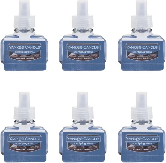Yankee Candle Scent Plug Refill, Warm Luxe Cashmere (Pack of 6)