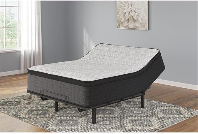 Signature Design by Ashley Palisades ET 14.75" Extra Plush Antimicrobial Copper Response Memory Foam Hybrid Mattress with Edge Support for Cool Sleep and Pressure Relief, King, Fiberglass Free